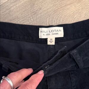 Nili Lotan Shon Navy cords BRAND NEW NEVER WORN